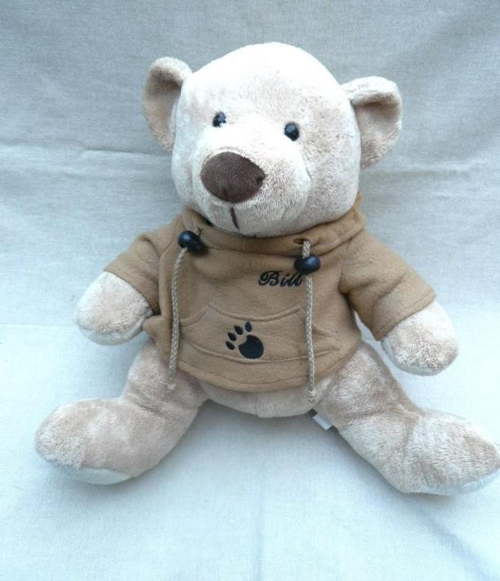 Stoere knuffelbeer genaamd Bill (Trendtoys), Kinderen en Baby's, Speelgoed | Knuffels en Pluche, Zo goed als nieuw, Beer, Ophalen of Verzenden