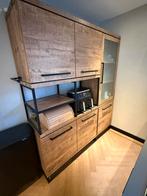 Mooie barkast en vitrinekast combinatie, Huis en Inrichting, Kasten | Buffetkasten, Ophalen, 100 tot 150 cm, Zo goed als nieuw