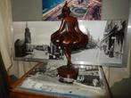 bronzen beeld ballerina geschreven aan Eline van der does, Antiek en Kunst, Ophalen of Verzenden, Brons