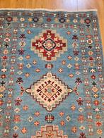 Handgeknoopt oosters tapijt loper kazak 195x82, Huis en Inrichting, Stoffering | Tapijten en Kleden, Info@SlatsAntiek.nl, Crème