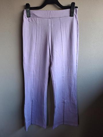 Nieuwe lila stretch flared tregging, maat L/XL beschikbaar voor biedingen