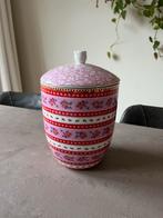 Pip Studio Ribbon Rose Voorraadpot Roze, Huis en Inrichting, Ophalen, Zo goed als nieuw, Rechthoekig, Porselein of Keramiek