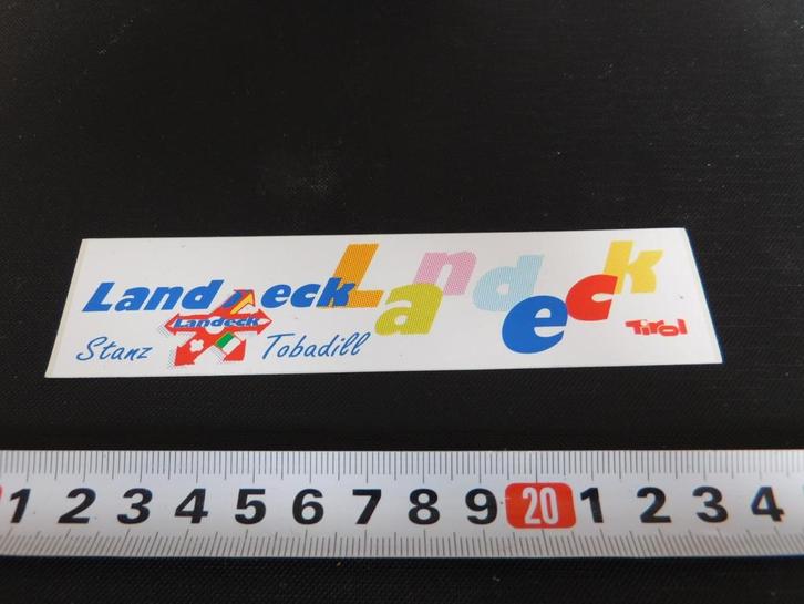 sticker oostenrijk tirol landeck stanz tobadill *, Verzamelen, Stickers, Zo goed als nieuw, Bedrijf of Vereniging, Ophalen