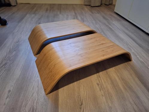 Monitorsteun bamboefineer (ikea), Audio, Tv en Foto, Televisiebeugels, Zo goed als nieuw, Ophalen of Verzenden