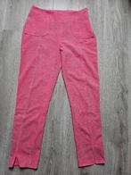 Maat L-44/Homemade zuurstok roze broek in reliëf blokjes, Kleding | Dames, Broeken en Pantalons, Lang, Maat 42/44 (L), Ophalen of Verzenden