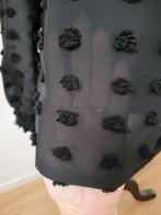 BIEN BLEU zwarte polka dot nopjes blouse mt S valt 38 Nieuw, Maat 38/40 (M), Zwart, Nieuw, Ophalen of Verzenden