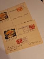 IJmuiden 2 gelopen briefkaarten 1937, Postzegels en Munten, Brieven en Enveloppen | Nederland, Verzenden, Briefkaart
