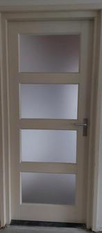 Paneeldeuren massief - 1x met glas, Ophalen, Gebruikt, 80 tot 100 cm, Binnendeur