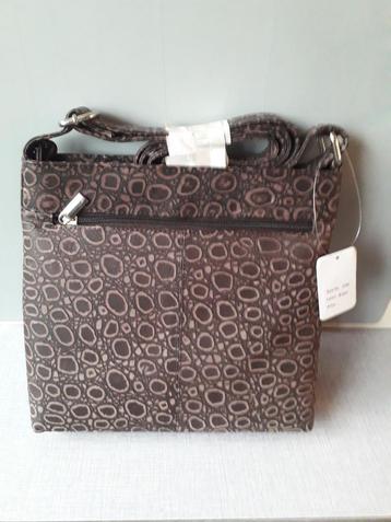 Echt Lederen Handtas Bruin 25x25cm beschikbaar voor biedingen