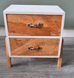 Houten kastje met 2 lades, Hobby en Vrije tijd, Ophalen, Gebruikt