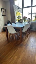 Eetkamerstoelen, Huis en Inrichting, Stoelen, Gebruikt, Wit, Modern, Vijf, Zes of meer stoelen