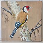 Schilderij putter op hout voor huis of tuin, Ophalen of Verzenden, Nieuw