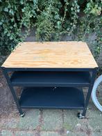 Roltafel trolley IKEA, Tuin en Terras, Ophalen of Verzenden, Gebruikt, Rechthoekig, Hout