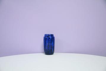 glanzende blauwe West Germany vaas beschikbaar voor biedingen