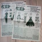 knippatronen van Filarski, jaren '50 voor Barbie: kopieën, Overige merken, Overige typen, Verzenden, Vrouw