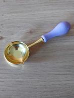 ZEGELLAK LEPELTJE LILA/GOUD-WASLEPEL, Verzenden, Nieuw