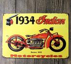 Indian Motor Vintage Metalen Bord Plaat Reclame Oud Retro, Verzenden, Nieuw