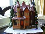 kasteel grote villa herenhuis met kerstbomen balkon + toren, Verzenden, Zo goed als nieuw