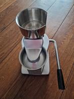 Hamburger Pers - RVS / Aluminium - Ø 10 CM - G-Line, Ophalen of Verzenden, Zo goed als nieuw