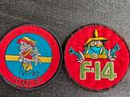 2 patches F-14 Tomcat, Ophalen of Verzenden, Landmacht, Nederland, Embleem of Badge