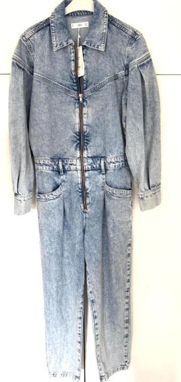 MANGO jeans stof jumpsuit NIEUW medium blauw CHCS beschikbaar voor biedingen