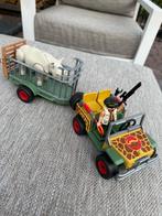 Playmobil 4832 – Auto met trailer en nijlpaard, Ophalen of Verzenden, Zo goed als nieuw, Complete set
