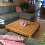 Houten salontafel 1.00 x 1.10 gratis ophalen, Ophalen, Gebruikt, 100 tot 150 cm, Minder dan 50 cm