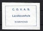 2036 Roermond C.O.V.A.S. Landbouwhuis, Verzamelen, Suikerzakjes, Ophalen of Verzenden, Nederland