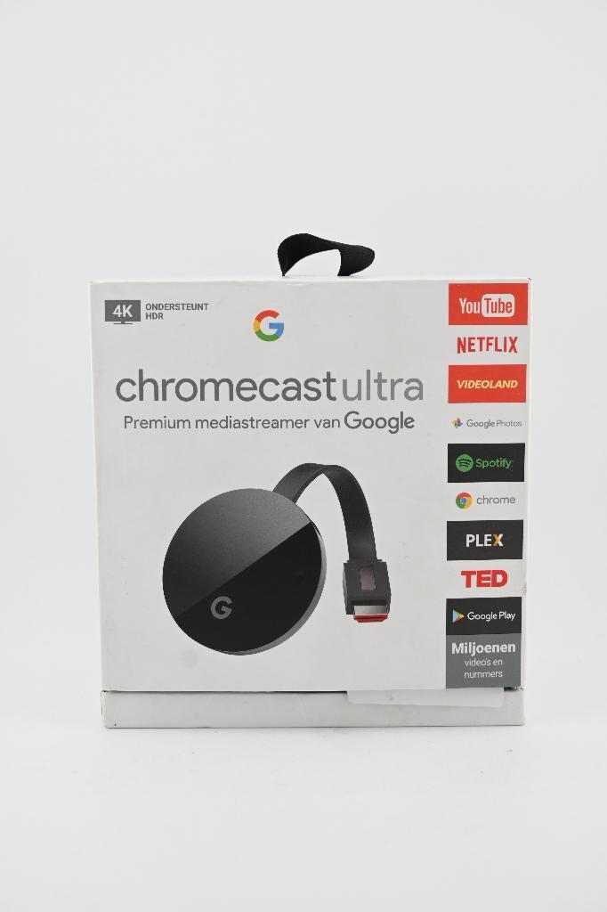 ChromeCast Ultra Google, Audio, Tv en Foto, Mediaspelers, Zo goed als nieuw, HDMI, Ophalen of Verzenden