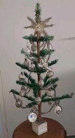 Vintage Feather tree ruim 75 cm. Met 5 kandelaartjes, Ophalen of Verzenden, Gebruikt