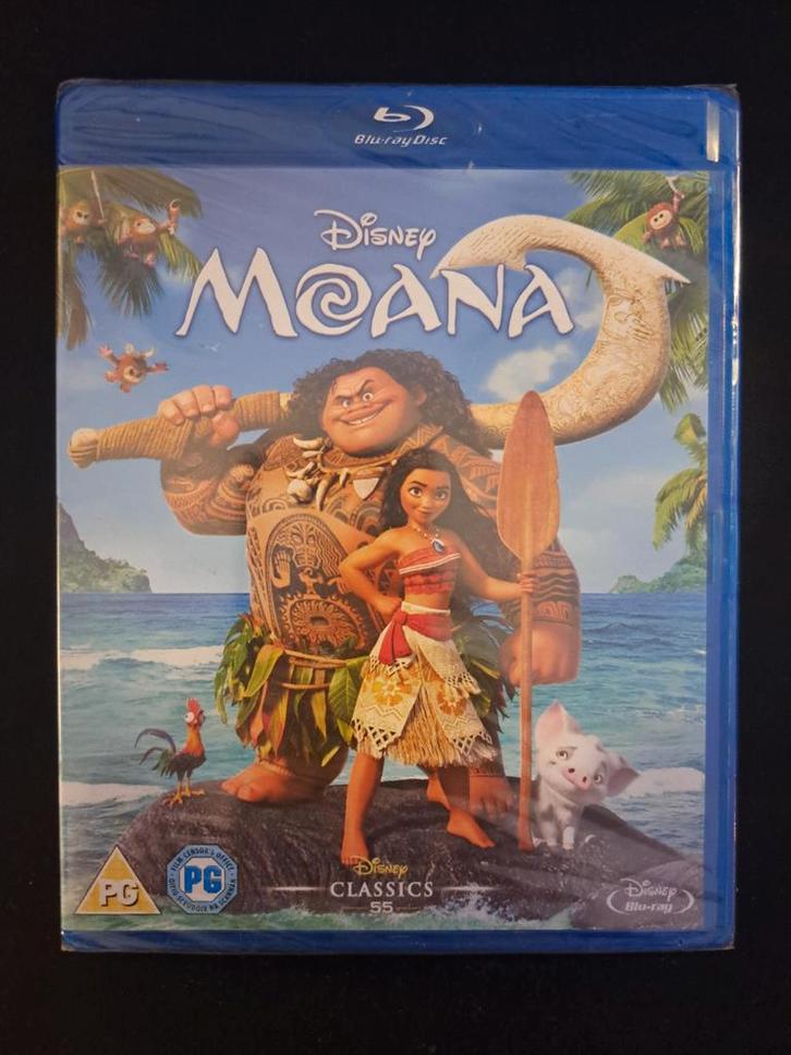Moana Blu-ray - Nieuw (import zonder NL ondertitels), Cd's en Dvd's, Blu-ray, Nieuw in verpakking, Tekenfilms en Animatie, Ophalen of Verzenden