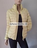 Nieuwe Airforce gewatteerde jas lime yellow XS / EU 34, Airforce, Ophalen of Verzenden, Nieuw, Maat 34 (XS) of kleiner