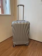Nieuwe koffer trolley grijs tussenmaat op 4 wieltjes, Sieraden, Tassen en Uiterlijk, Nieuw, 35 tot 45 cm, Hard kunststof, Slot