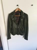 Groene leren jas - Goosecraft, Kleding | Dames, Jassen | Zomer, Maat 38/40 (M), Goosecraft, Ophalen of Verzenden, Gedragen
