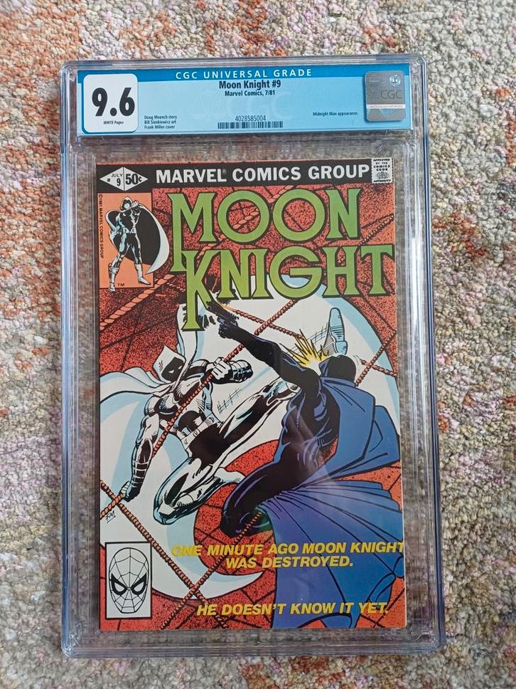 Moon Knight #9 CGC 9.6 - Topstaat!, Boeken, Strips | Comics, Zo goed als nieuw, Eén comic, Amerika, Ophalen of Verzenden