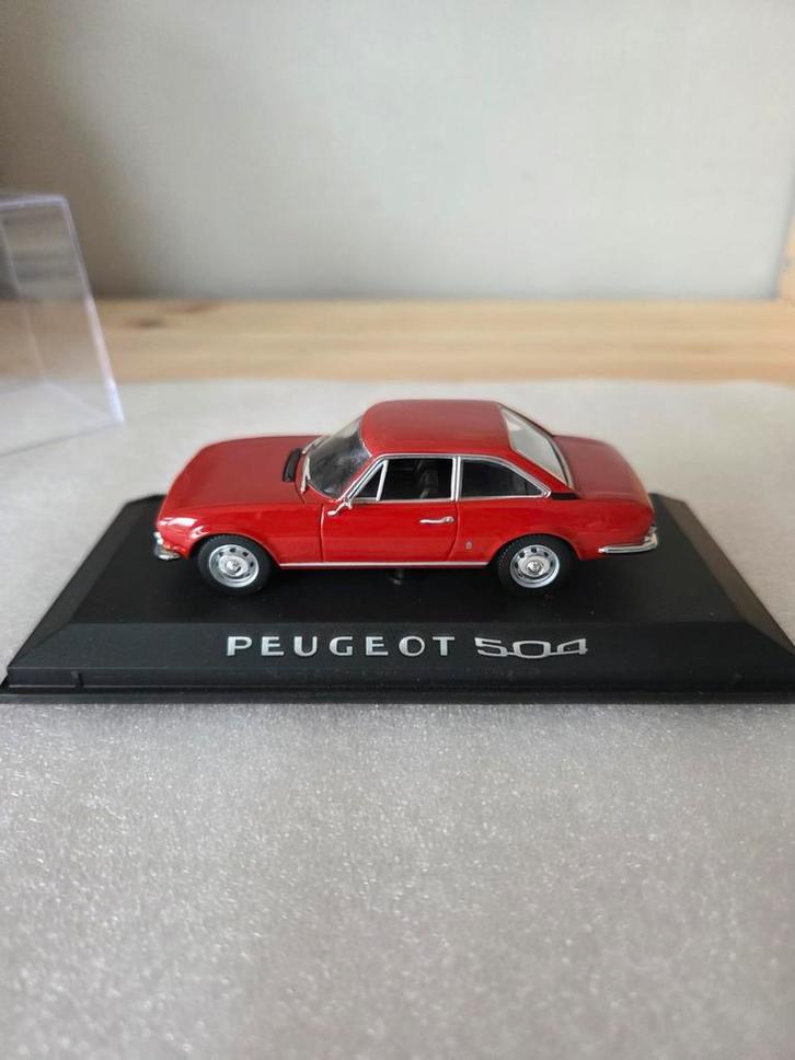 Peugeot 504 Coupe Norev Red 1:43, Hobby en Vrije tijd, Modelauto's | 1:43, Nieuw, Auto, Norev, Ophalen of Verzenden