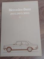 Mercedes 200D, 240D, 300D autofolder 1982, Ophalen of Verzenden, Nieuw, Mercedes