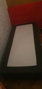 Nieuwstaat Boxspring 90x200 + Hoofdbord, Ophalen, 90 cm, Zo goed als nieuw, 200 cm