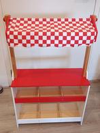 Houten marktkraam, Ophalen, Gebruikt