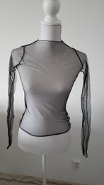 Doorzichtig topje met stippen en effen. Nieuw!, Maat 38/40 (M), Zwart, Nieuw, Ophalen of Verzenden