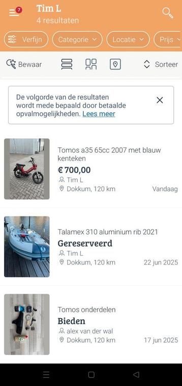 PAS OP!!! beschikbaar voor biedingen