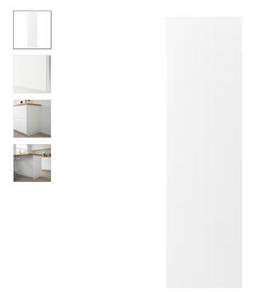 Nieuw IKEA FÖRBÄTTRA bedekkingspaneel – mat wit – 62x220 cm