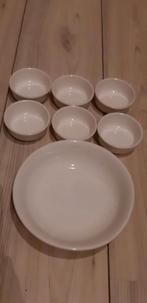 Schaaltjes, pindaset wit, Ophalen of Verzenden, Porselein, Overige stijlen, Schaal of Schalen