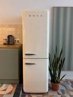 Smeg FAB32RCR5 koelkast – crème – retro eyecatcher, Ophalen, 200 liter of meer, 60 cm of meer, Met aparte vriezer