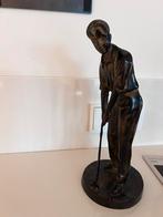 Bronzen beeld van een golfer - 33 cm, Ophalen
