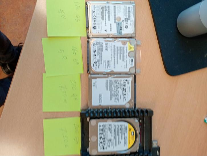 Laptop HDD's - 120GB, 160GB, 300GB, 320GB - Getest, Computers en Software, Harde schijven, Gebruikt, Laptop, Intern, HDD, SATA