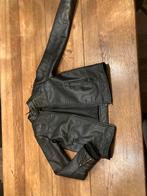 Stoere Zwarte Jas - Maat 134/140, Ophalen, Zo goed als nieuw, Jongen of Meisje, Jas