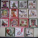 Set 25x zelfgemaakte kerstkaarten / wenskaarten kerst (x), Verzenden, Nieuw, Kerst