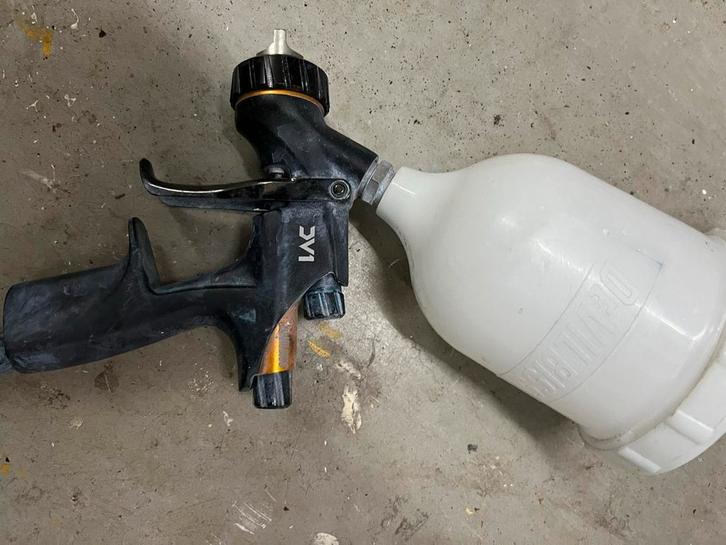 DeVilbiss Spuitpistool - Verfspuit, Doe-het-zelf en Verbouw, Schildersmaterialen, Gebruikt, Verfspuit of Verfpomp, Ophalen of Verzenden