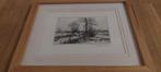 Ets van Frans manders, Antiek en Kunst, Kunst | Etsen en Gravures, Ophalen of Verzenden